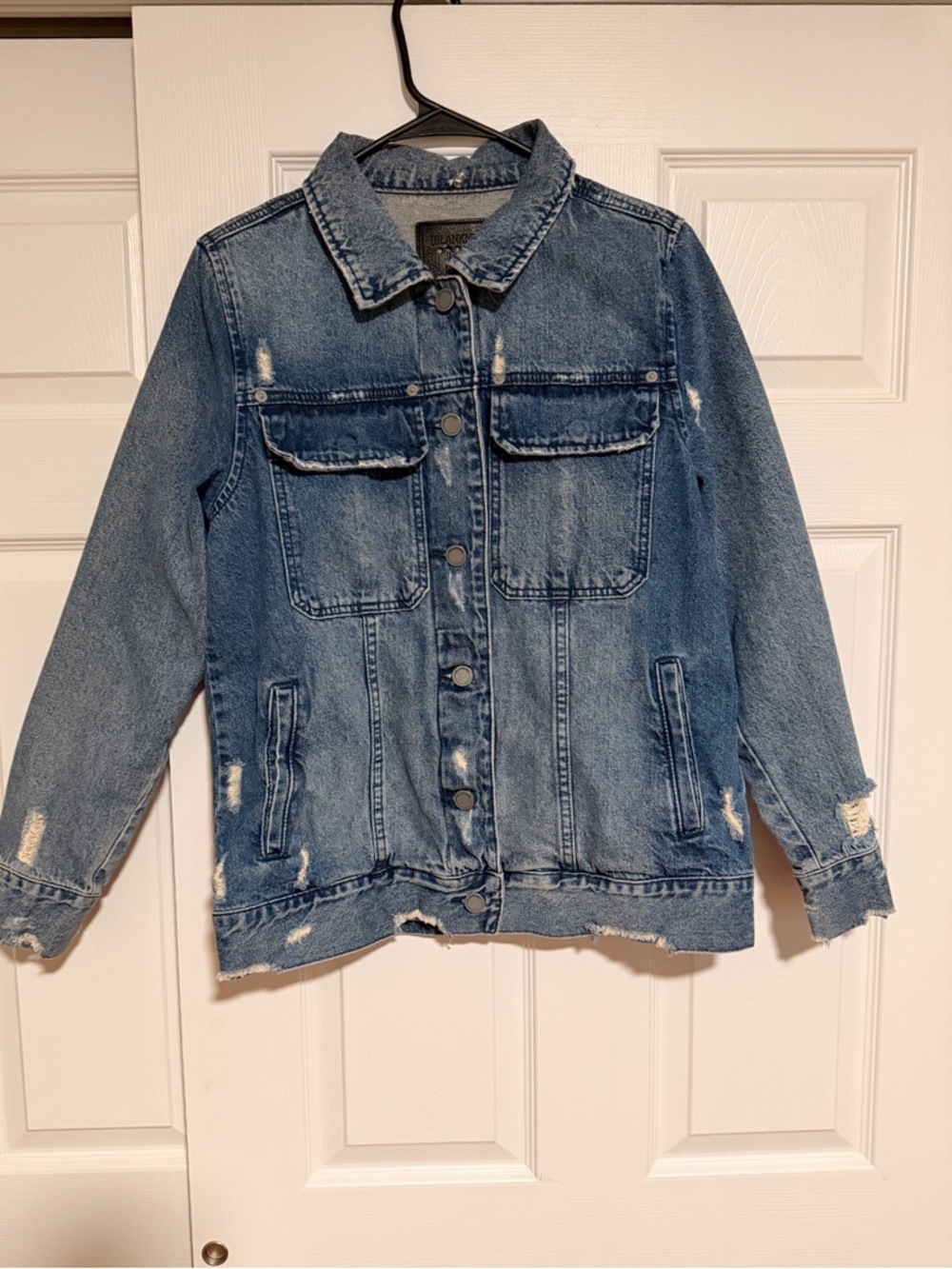 Blank NYC Light Blue Washed Denim Jacket